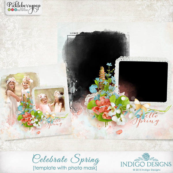 Celebrate Spring Photo Mask Template