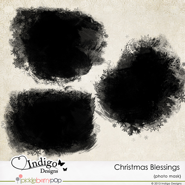 Christmas Blessings Photo Masks  