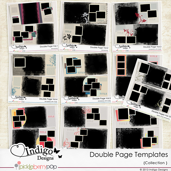 Collection Double Page Templates  