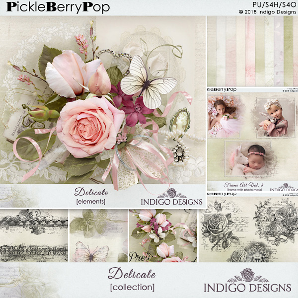 Delicate Collection With FREE Stamps by Indigo Designs  