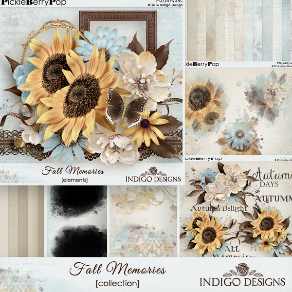 Fall Memories Collection with Free Papers by Indigo Designs