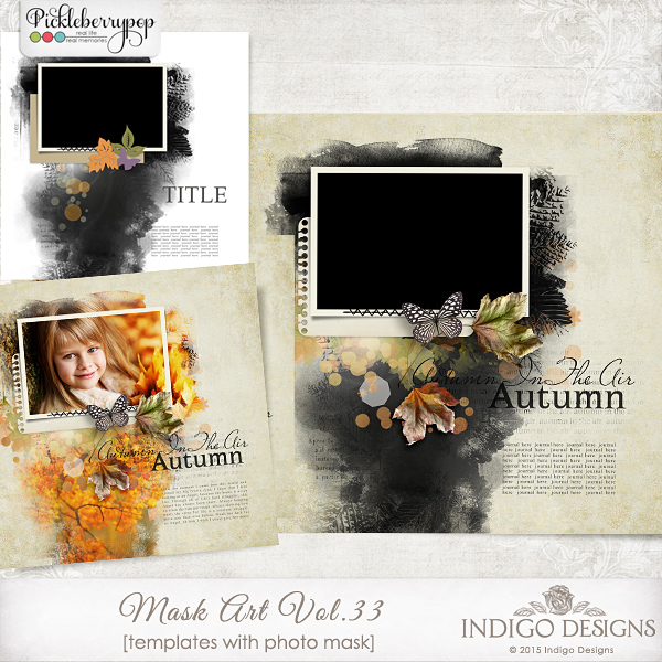 MaskArt Template 2in1 Vol.33 by Indigo Designs