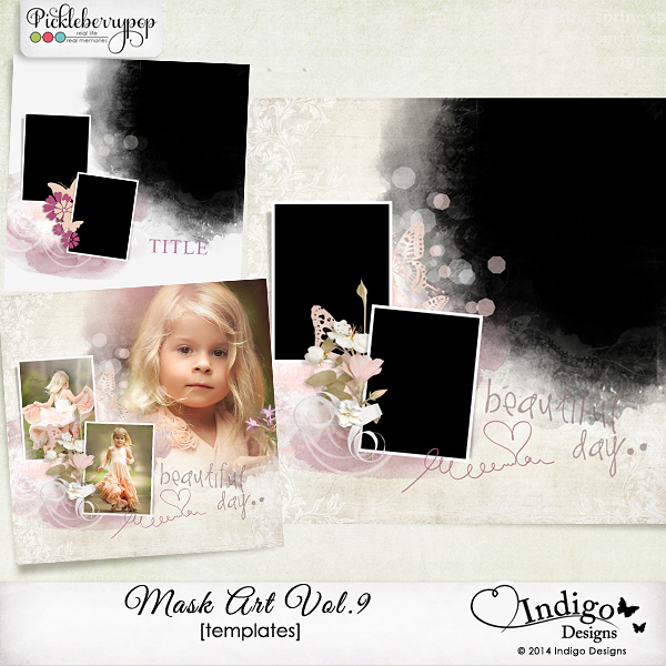 MaskArt Template 2in1 Vol.9 by Indigo Designs