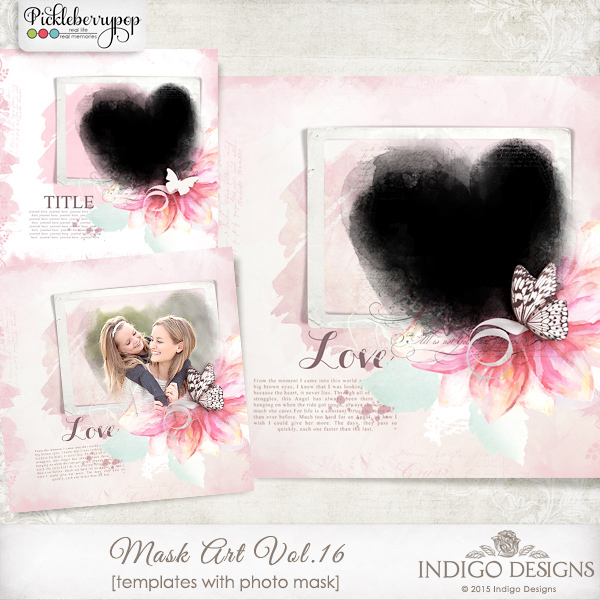 MaskArt Template 2in1 Vol.16 by Indigo Designs