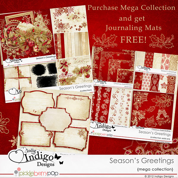 Season's Greetings Mega Collection with FREE Journaling Mats  