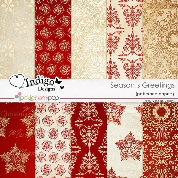 Season's Greetings Patterned Papers  