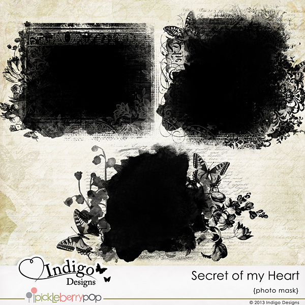 Secret of my Heart Photo Masks 