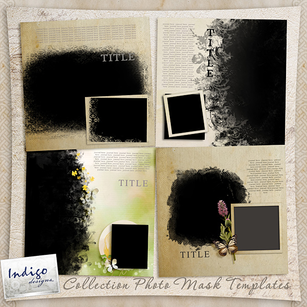 Collection PhotoMask Templates by Indigo Designs