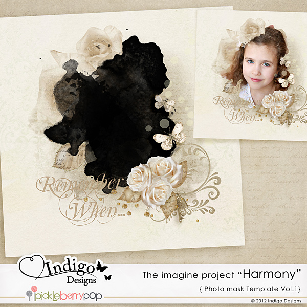 Photo Mask Template "Harmony" Vol.1