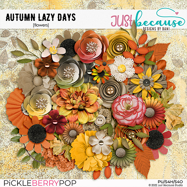 Autumn Lazy Days Flowers by JB Studio