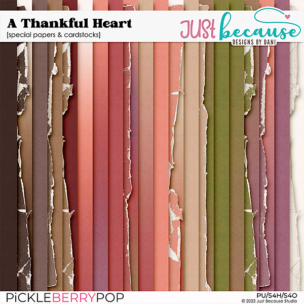 A Thankful Heart Special Papers & Cardstocks by JB Studio