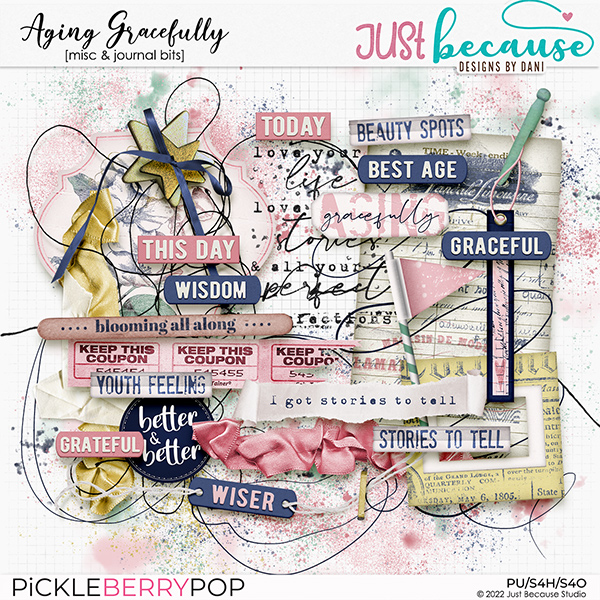 Aging Gracefully Misc & Journal Bits by JB Studio