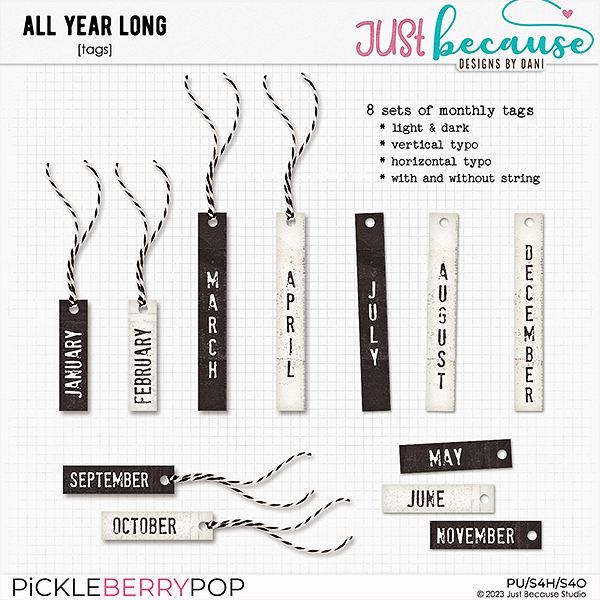 All Year Long {Tags} by JB Studio