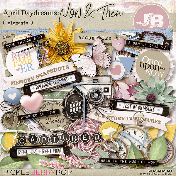 April Daydreams: Now & Then Elements by JB Studio