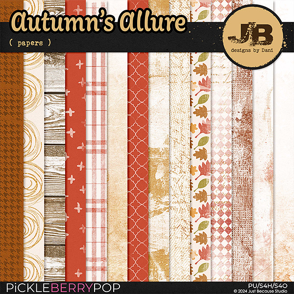 Autumn's Allure Papers by JB Studiio 