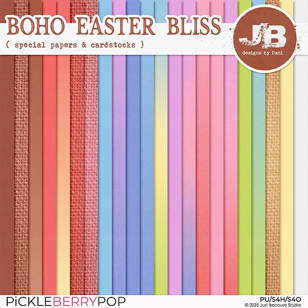 Boho Easter Bliss Special Papers & Cardstocks by JB Studio