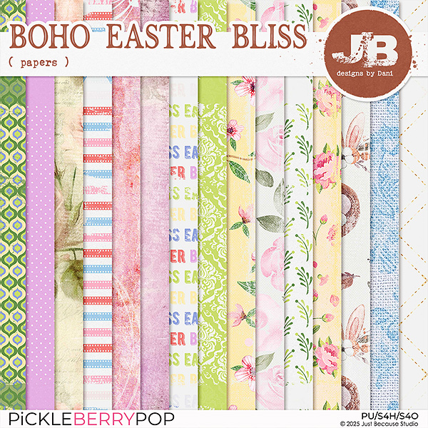 Boho Easter Bliss Papers by JB Studio