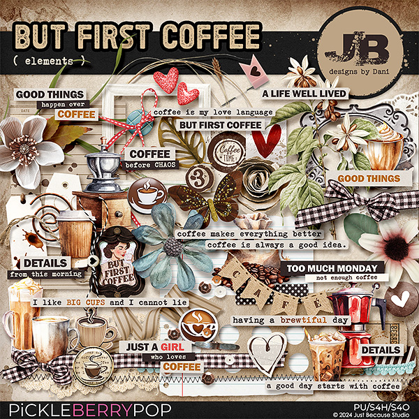 But First Coffee Elements by JB Studio