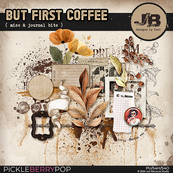 But First Coffee Misc & Journal Bits by JB Studio