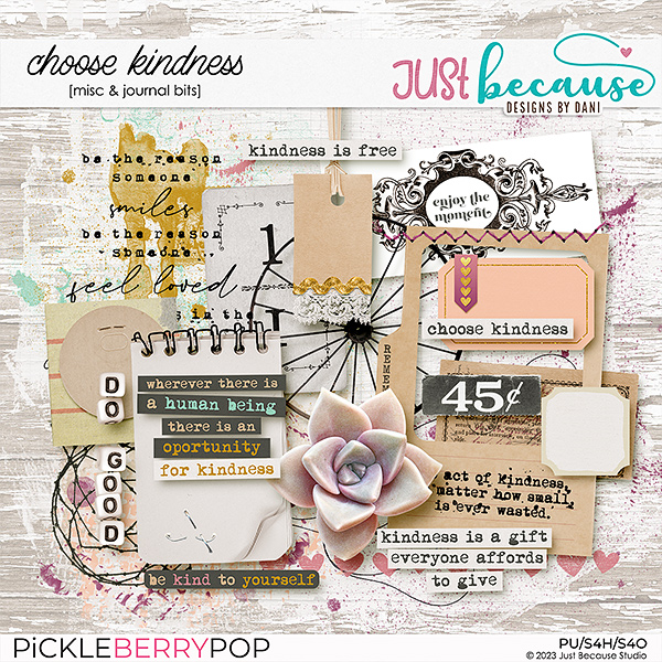 Choose Kindness Misc & Journal Bits by JB Studio