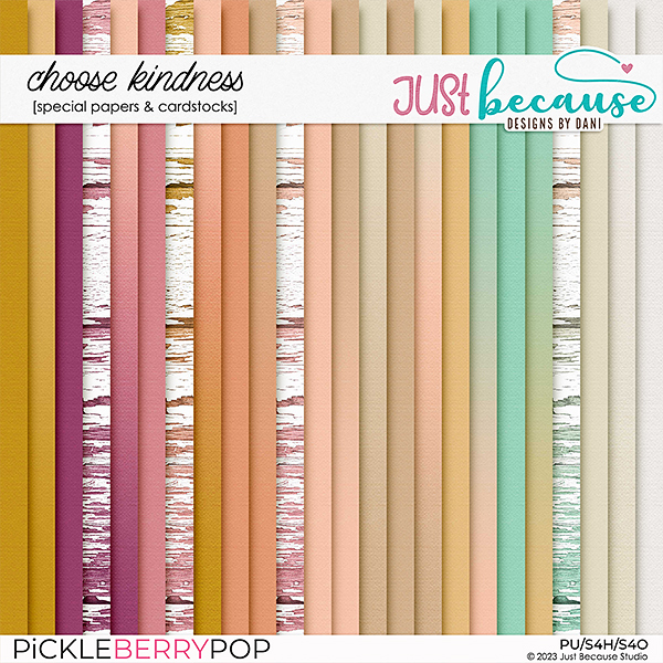 Choose Kindness Special Papers & cardstocks by JB Studio