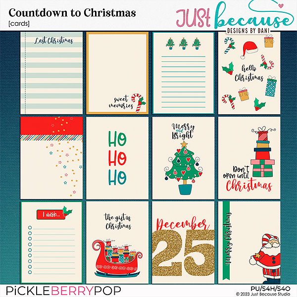 Countdown To Christmas Cards by JB Studio