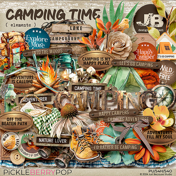 Camping Time Elements by JB Studio