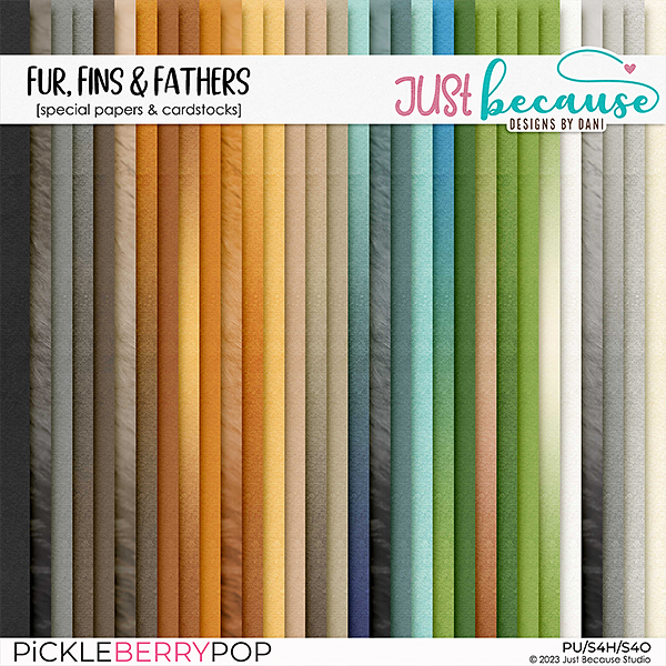 Fur Fins & Feathers Special Papers & Cardstocks by JB Studio