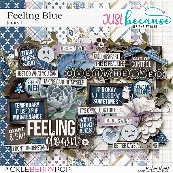 Feeling Blue Mini Kit by JB Studio