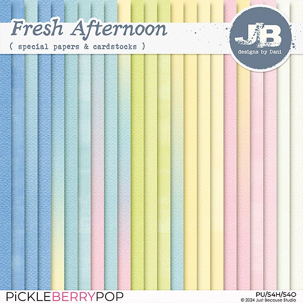 Fresh Afternoon Special Papers & Cardstocks by JB Studio