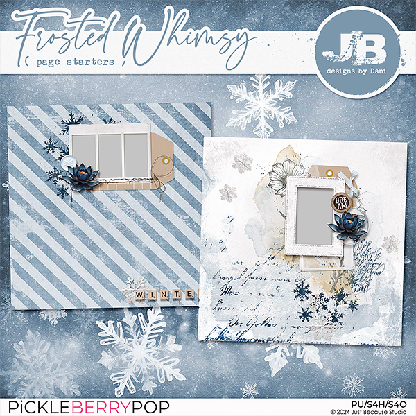 Frosted Whimsy Page Starters by JB Studio