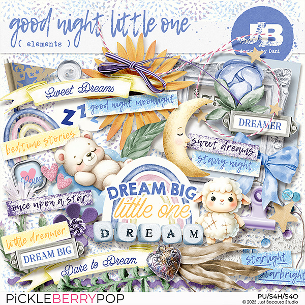 Good Night Little One Elements by JB Studio
