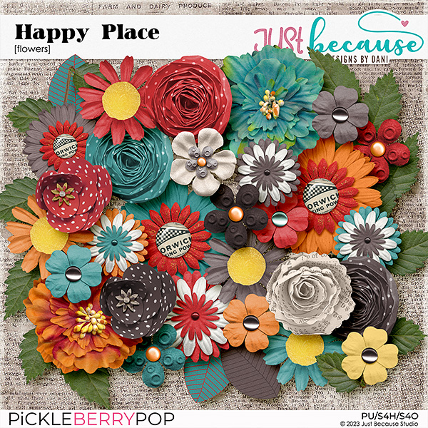 Happy Place Flowers by JB Studio