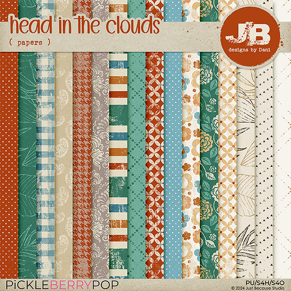 Head In The Clouds Papers by JB Studio