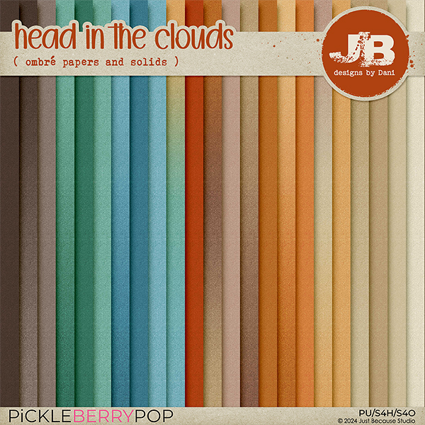 Head In The Clouds Ombré Papers & Cardstocks by JB Studio