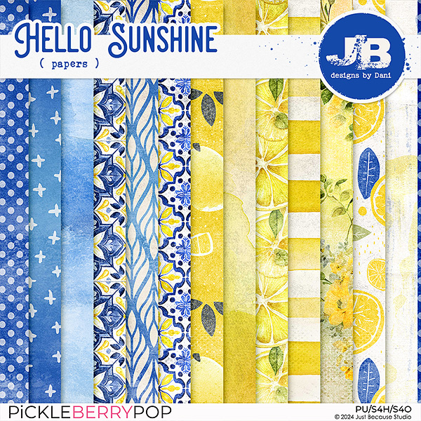 Hello Sunshine Papers by JB Studio