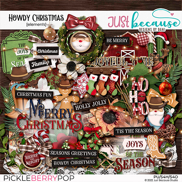 Howdy Christmas Elements by JB Studio