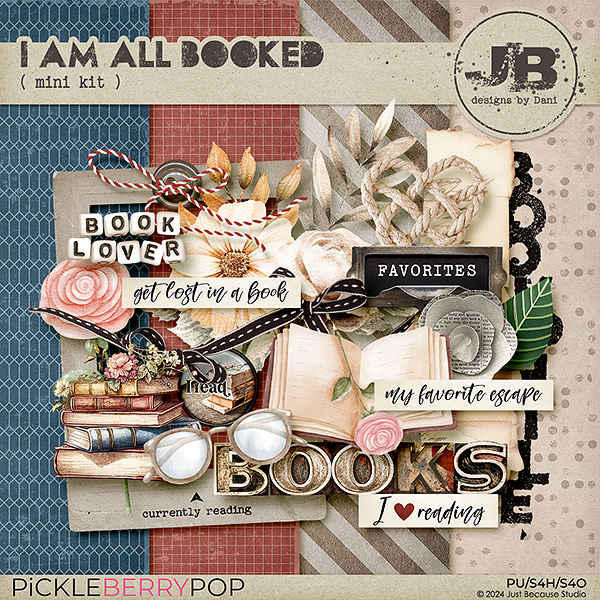 Digital Scrapbook Kit - Book Lover