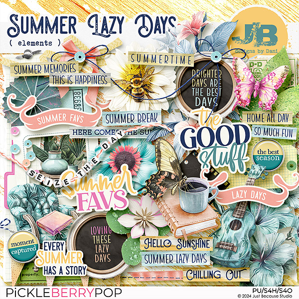 Summer Lazy Days Elements by JB Studio