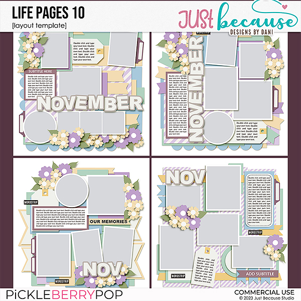 {CU} Life Pages 10 Templates by JB Studio