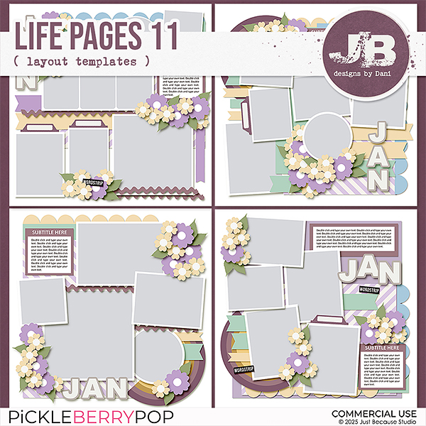 {CU} Life Pages 11 Templates by JB Studio