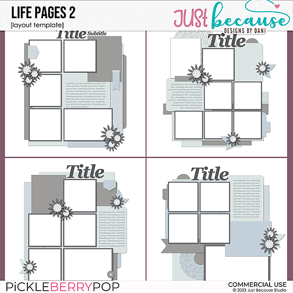 {CU} Life Pages 2 Templates by JB Studio