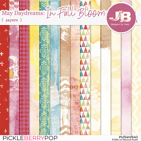May Daydreams: In Full Bloom Papers by JB Studio