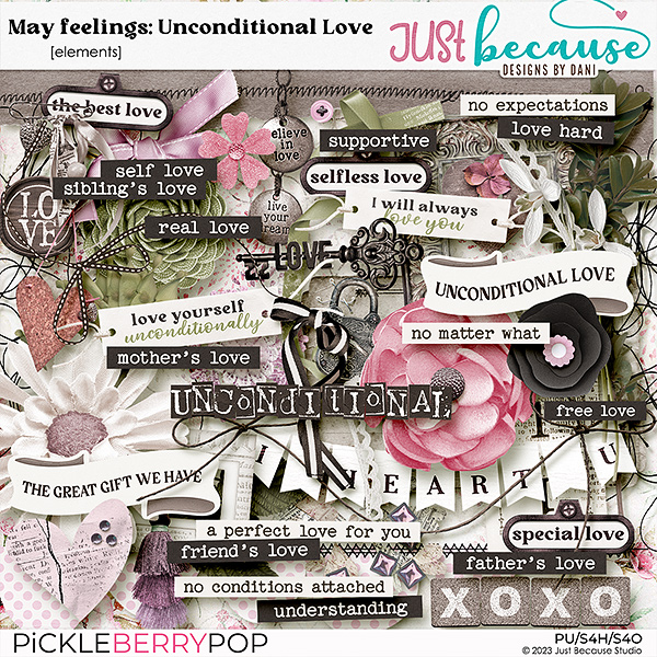 May Feelings: Unconditional Love Elements by JB Studio