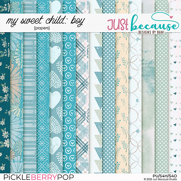 My Sweet Child {Boy} Papers by JB Studio