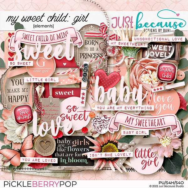 My Sweet Child {Girl} Elements by JB Studio