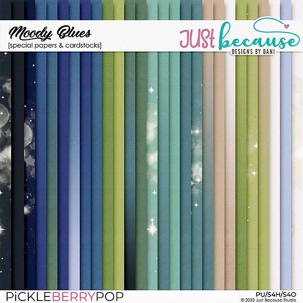 Moody Blues Special Papers & Cardstocks by JB Studio