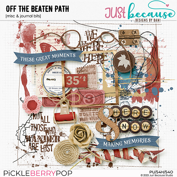 Off The Beaten Path Misc & Journal Bits by JB Studio