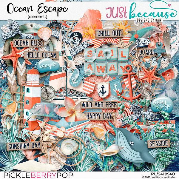 Ocean Escape Elements by JB Studio