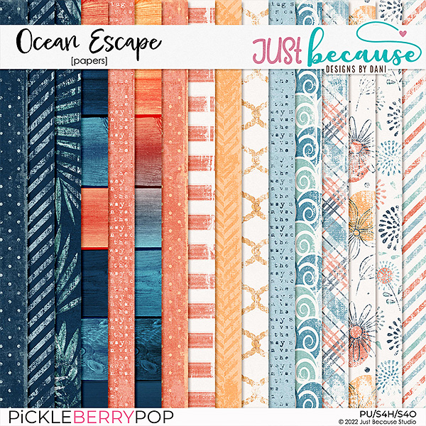 Ocean Escape Papers by JB Studio